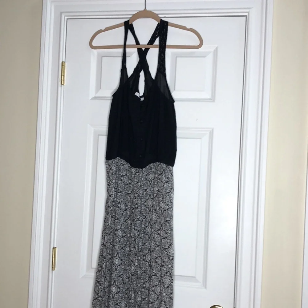 OndadeMar Coverup Jumpsuit Black White Medium